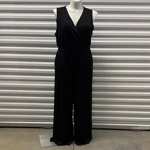 Torrid Black Shimmer V-Neck Jumpsuit